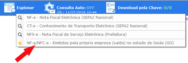 Consultar NFe/NFCe de Saída com CNPJ